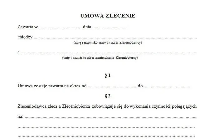 Jak stworzyć idealną umowę zlecenie? Oto wzór, który warto znać
