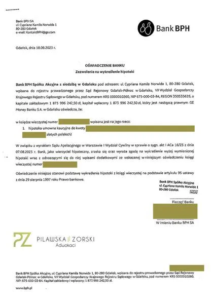 Czas procesu wykreślenia hipoteki