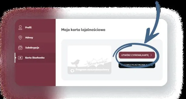 Rejestracja karty Skarbonka