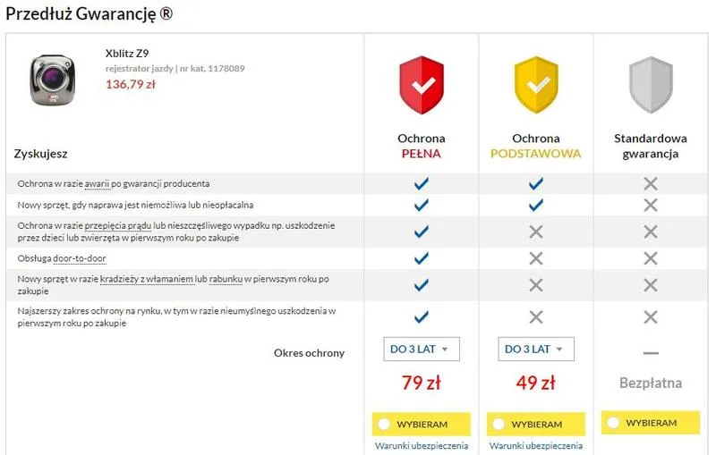 Ubezpieczenie telewizora