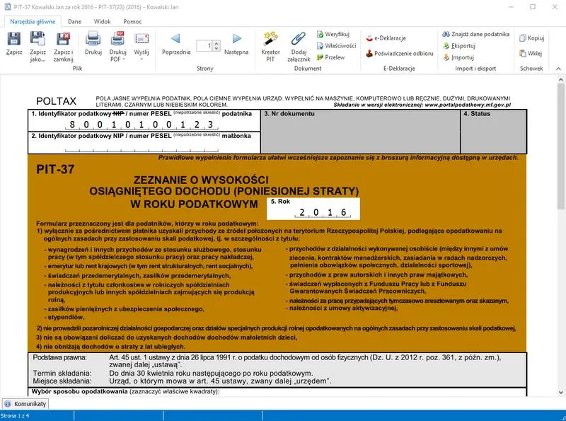 Ulgi i odliczenia PIT