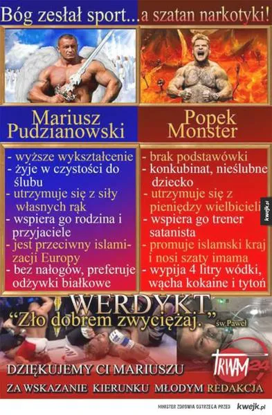 Walka Pudzian vs Popek