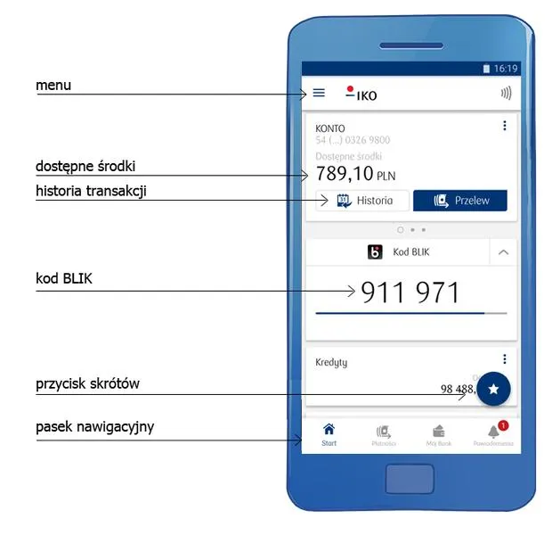 Wpłata przez aplikację mobilną