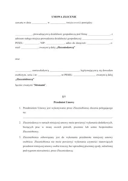 Wynagrodzenie netto umowa zlecenie